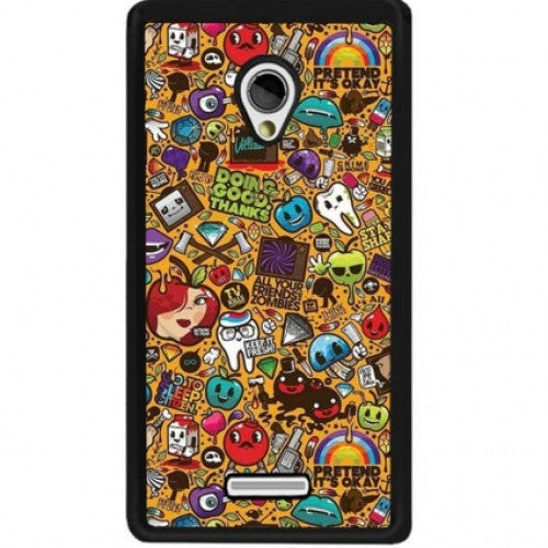 Colorful Flower Wood Black Custom Cover Note